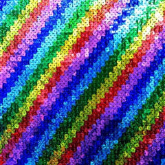 Rainbow Sequin On Stretch Mesh 58 W Fabric By The Yard Striped