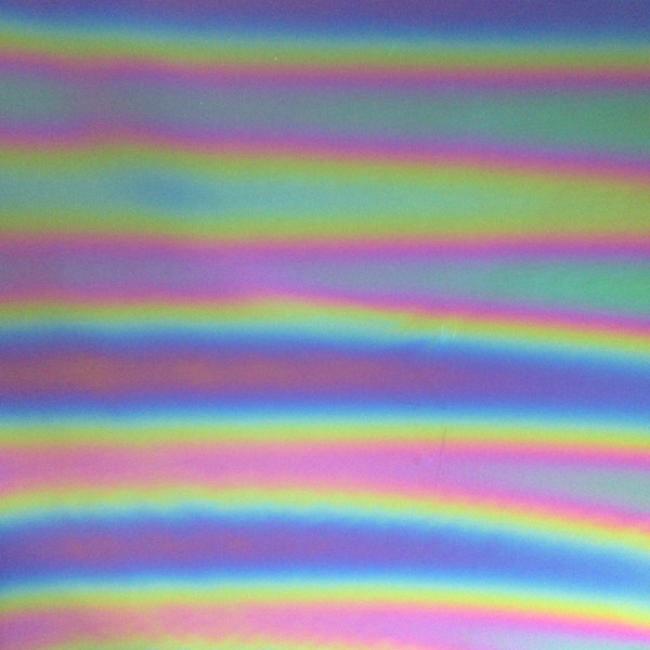 Reflective Rainbow Fabric , Non-Stretch, Rainbow/Black